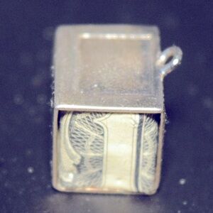 Sterling Silver "Extra Buck" Charm Pendant Money Dollar
